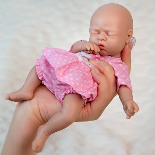 Muñeca de silicona de cuerpo completo de 7 pulgadas miniatura 3