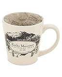 McGovern & Company Rocky Mountain National Park Map Inside Out Latte Mug