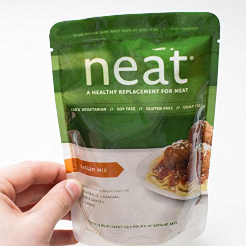 neat - Plant-Based - Italian Mix (5.5 oz.) - Non-GMO, Gluten-Free, Soy Free, Meat Substitute Mix