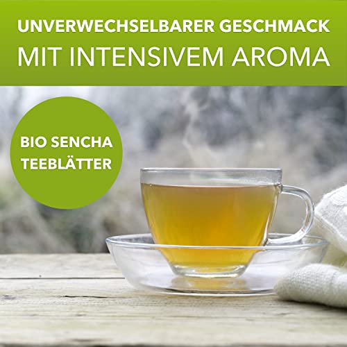 Foto von MatchaMagic Bio Sencha - Japanischer Grüntee 80g - Lose Blätter - Aromatischer Grüner Tee - Alternative zu Matcha