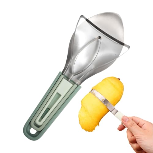 Sturdy Non-Slip Grip for Comfortable Handling: The ergonomic non-slip handles provide a firm, secure grip, allowing for safe and controlled use while minimizing hand fatigue during slicing and peeling
