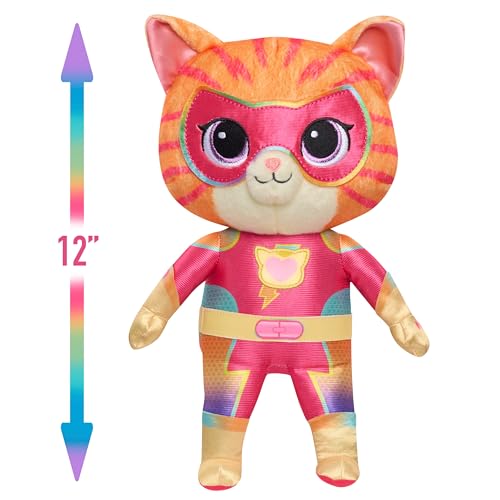 Disney Junior SuperKitties Su-Purr Charged Ginny to The Rescue Lights and Sounds 12-inch Figure, Kids Toys for Ages 3 Up by Just Play by Just Play - Image 2