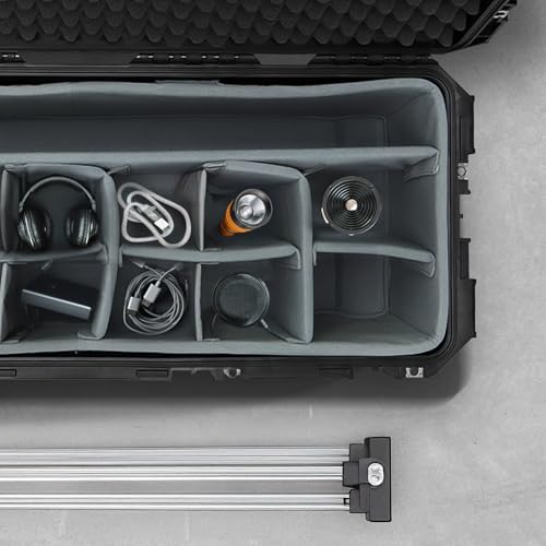 Maleta rígida impermeable para cámara con ruedas miniatura 5