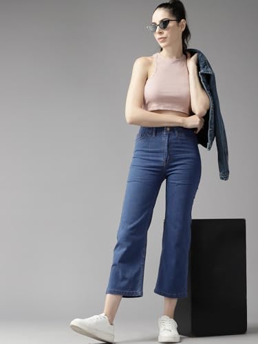 Image of GUTI Womens High Rise Crop Length Jeans()