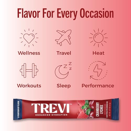 Image of TREVI Electrolytes Powder Packets, Sugar Free Hydration, Cranberry Lychee