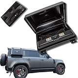 KUTAFUWO Exterior Side Mounted Gear Carrier Toolbox Storage Box fits for 2020 2021 2022 2023 2024 2025 2026 Land Rover Defender 90 110 130,Locking anti-theft Defender accessories（Gloss Black）