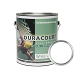 Kelley Technical Coatings Duracourt - White - 1 Gallon - Outdoor court coating for tennis, pickleball, basketball and volleyball courts.