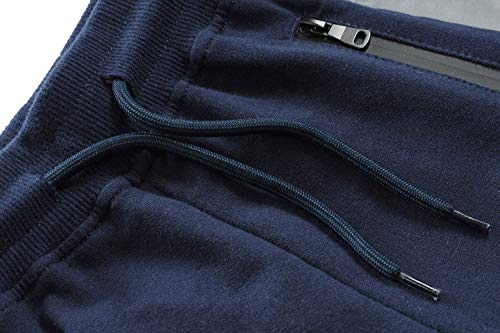 Echiondon Boy's Athletic Shorts Summer Cotton Casual Elastic Waist Shorts Grey4