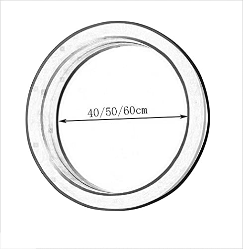 Yuesfz Makeup Mirror Mirror, Bathroom, Wall-Mounted, Dressing Table ，Scandinavian Mirror - Round Mirror Wall-Mounted Bathroom Mirror Vanity Mirror Wall Mirror Mirrors For Desk (Size : Diameter 60Cm) #TOP1