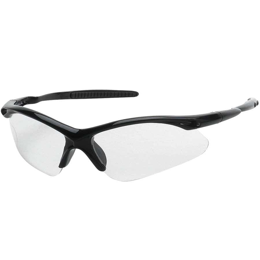 Liberty Glove & Safety 1768BM ProVizGard Surfer Protective Eyewear, Blue Mirror Lens, Black Frame (Case of 12 Pairs)