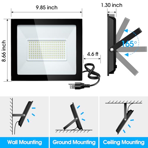 Yolovis SDY-FLOOD-100W-BLK-2 Lights Outdoor thumb #8