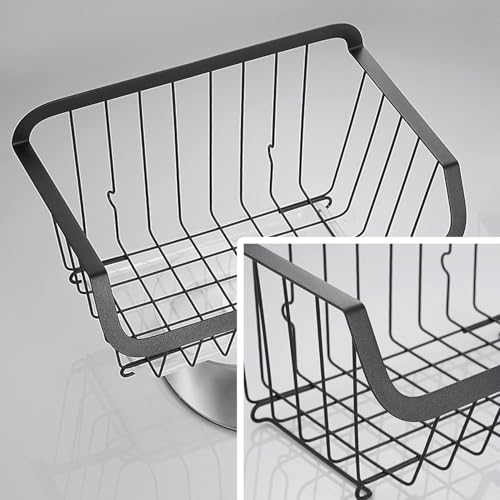 Cesta organizadora de 2 niveles con doble montaje para optimizar espacio 7