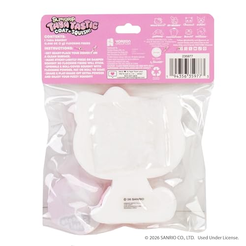 Hello Kitty® and Friends SLIMYGLOOP Taba Tastic™, Sanrio Taba Squishy Making Kit for Kids with Ultra Soft Hello Kitty Squeeze Toy & Flocking Fiber, Cute Sensory Bin Filler Sensory Toys for Kids - image 8