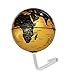 WINOMO Rotazione Automatica del Mondo Globo Ornamento da Tavolo Rotante Terrestre con Il Basamento Bambini Geografia Insegnamento Giocattoli Educativi Decorazione della Casa (Golden)