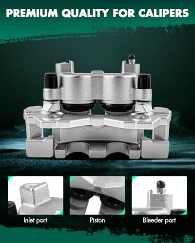 Image of SCITOO 18B4811 18B4810 Front Left & Right Disc Brake Calipers w /Bracket For Jeep For Grand Cherokee 1999-2002,Double Pistons