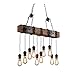 Produktbild WLP-WF 10-Lichter Industrie Kronleuchter Für Bar Ki Industrie Kronleuchter Rustikales Holz 10-Kopf Deckenleuchte Hängende Retro Bauernhaus Stil Licht E27 Holzbalken Große Lineare Insel Anhänger