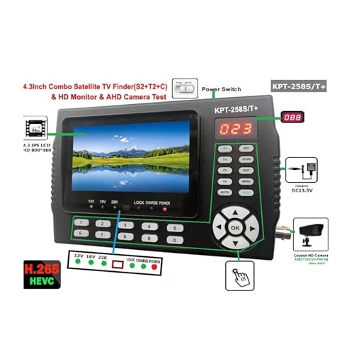 KPT-258S/T HD DVB-S2 DVB-T/T2 DVB-C R{ KPT-258ST+ fW^q[^[t@C_[ H.265 Vs Kpt716ts WS-6933 ST-5150(KPT-258ST AHD)
