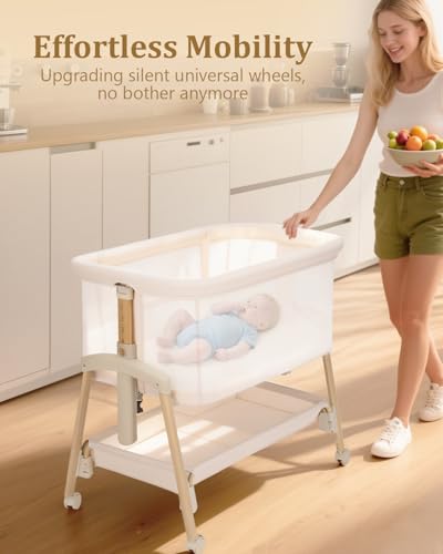 JevrJeur 7-Height Adjustable Bassinet