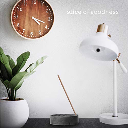 Slice Of Goodness Gray Cement Spiral Incense Holder - Modern Minimalist Upright Standard Size Incense Burner - Incense Sticks Not Included #TOP4