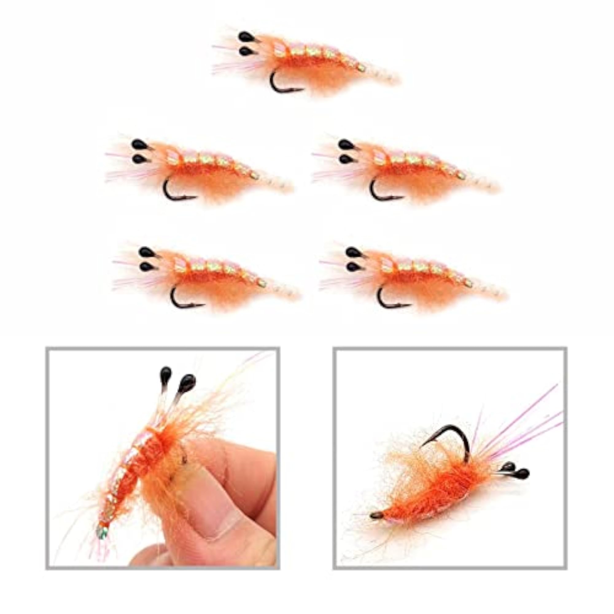 Lifelike Crayfish Fishing Nymph Fly, Sturdy for River Fishing