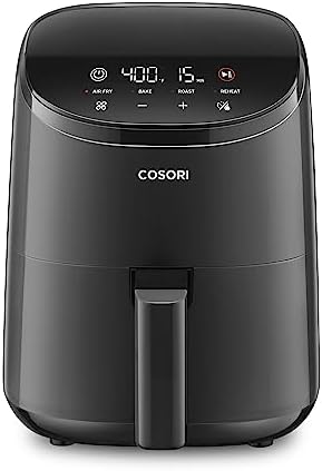 Cosori Air Fryer 2.1 QT, Small & Mini 4-in-1 airfryer Ideal for Simple Meals and Snack, Easy to Leftover ...