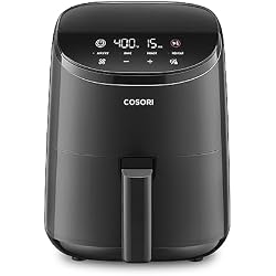 1 of Cosori Air Fryer 2.1 QT, Small & Mini 4-in-1 airfryer Ideal for Simple Meals and Snack, Easy to Leftover Food to Crispy, Up to 97% Less Oil, 30 In-App Recipes, Nonstick & Dishwasher-Safe Basket