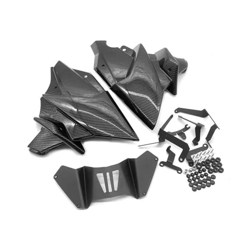 Becquet moteur Tracer 9 2021-2023 couvercle protection inférieur look carbone
