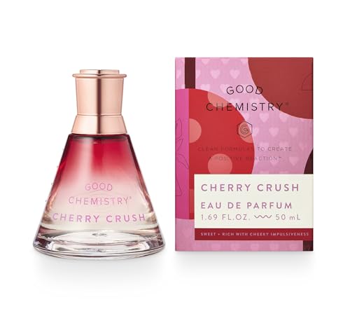 Good Chemistry Cherry Crush Eau de Parfum 1.7 fl oz - Long-Lasting Perfume with Wild Cherry Sandalwood & Vanilla Bean - Sweet Clean & Vegan