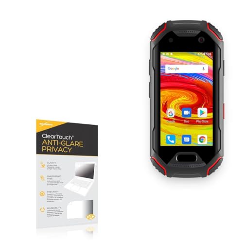 Protector de pantalla compatible con Unihertz Atom BoxWave ClearTouch lámina mate privacidad de 2 uds