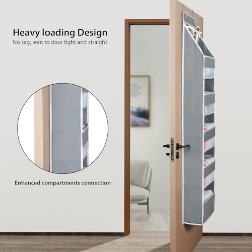 image for Univivi Over Door Hanging Organizer Storage with 5 Large Pockets and 3