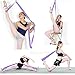 Adjustable Leg Stretcher Lengthen Ballet Stretch Band - Easy Install on Door Flexibility Stretching Leg Strap Great Cheer Dance Gymnastics Trainer stretching equipment taekwondo Training (purple-2)