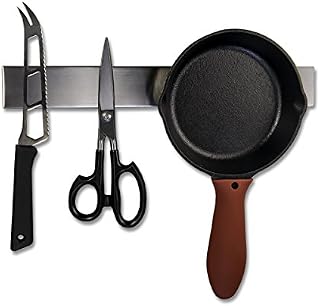 Professional Grade 14" Stainless Steel Magnetic Knife Holder, Multipurpose Functionality, Easy To Install