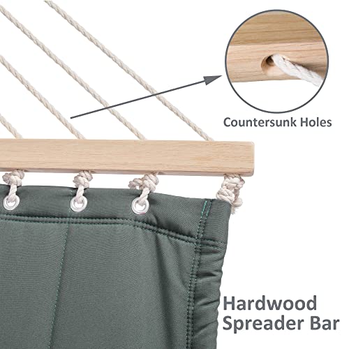 Image of SUNCREAT Extra Large Outdoor Portable Hammock, Gray Green