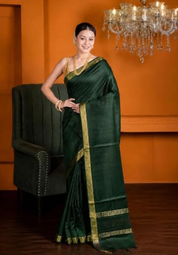 Generic tussar silk saree in tussar silk – image 4
