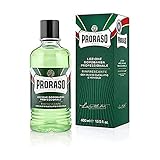 Proraso After shave refrescante, 400 ml, bálsamo facial con aceite de eucalipto y mentol, tónico facial suavizante que alivia la piel
