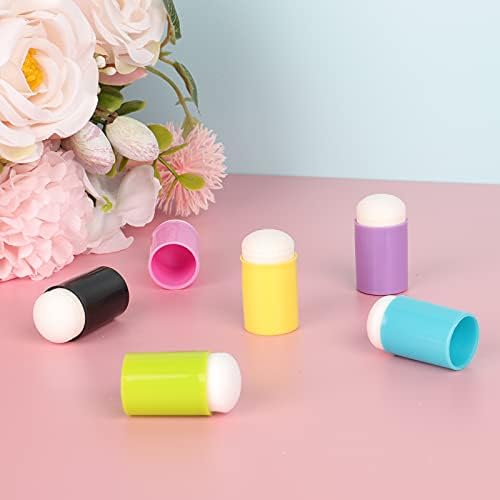 Coopay Sponge Daubers for Stencilling 6 Pack, Finger Sponge Daubers, Little Foam Daubers for Blending Inks and Pigment, Small Stencil Daubers for Card-Making, Stamping Craft and Ink Project