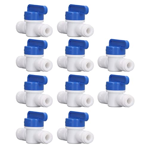 Mejores comprativas On-line Conectores de tubos que puedes comprar esta semana. 37 10 Uds Tubo de Válvula de Bola Tubo de Agua Conector Rápido Accesorio de Tubo de Agua para Purificador de Agua y de Agua RO