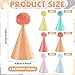 48Pcs Mini Pastel Birthday Party Hats for Stuffed Animals 3Inch Adjustable Cone Caps with DIY Pom Poms Colorful Mini Party Hats Pets Dolls Kids Small Pastel Birthday Decorations Kit for Holidays