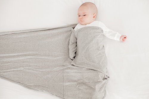 Miracle Blanket 2-Pack Baby Sleep Wearable Swaddle Wrap For Newborn Infant Boy Or Girl 0-3 Months, Solid Heather Gray & Solid Mint #TOP4