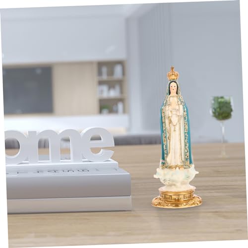 Żywiczna Rzeźba Matki Boskiej Katolicyzm Ozdoba Religijna Dekoracja Statua Dekoracja Stołu Miniaturowa Figurka Matki Boskiej