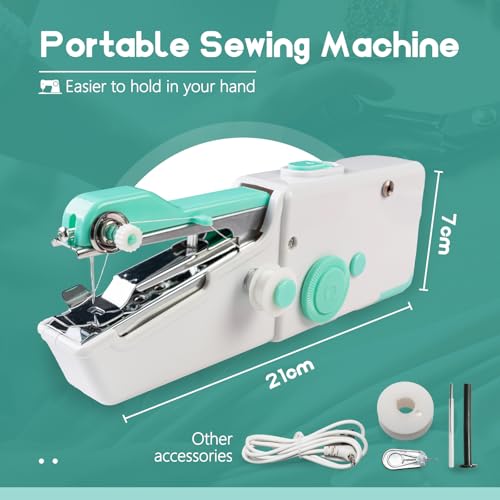 image for Ghiguo Handheld Sewing Machine for Beginners, Mini Portable Electric H