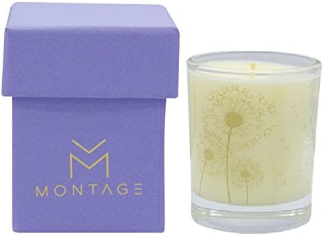 Montage Lifestyle Lavender Chamomile & Geranium Soy Wax Votive Candle- Sweet Dreams- Sleep Aromatherapy Candle for Relaxation with 100% Pure Essential Oils- 1.6OZ- 15Hrs- Handmade in Greece