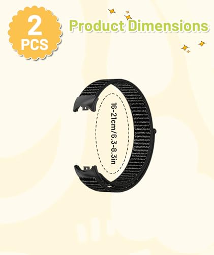 Image of Nylon Strap for Xiaomi Smart Band 10 /Band9 /Band8, Men and Women Breathable Elastic Bracelet, Adjustable Sport Straps Replacement Watchband for Xiaomi Mi Band 10 /Band9 /Band8