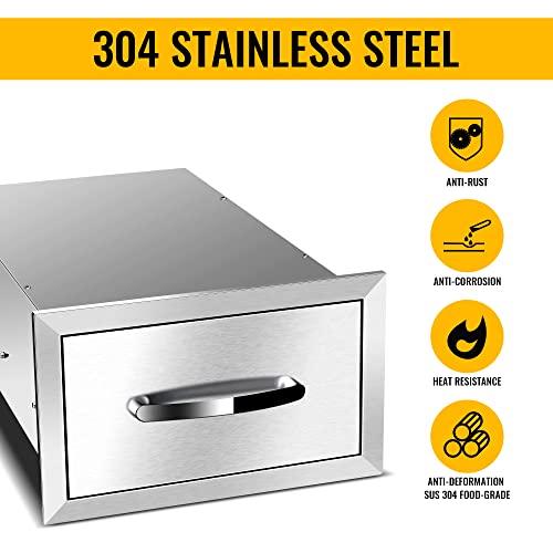 Outdoor-Kitchen-Drawer-Stainless-Steel-Access-Drawers-for-Outdoor-Kitchen-Island-Grill-Station14W-X-85H-X-23D Outdoor Kitchen Drawer Stainless Steel Access Drawers for Outdoor Kitchen Island Grill Station14W X 85H X 23D
