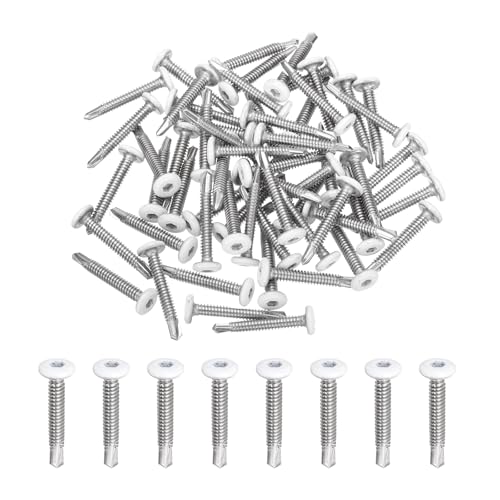 Tornillos autorroscantes M5x35mm cabeza hexagonal plana 60pcs miniatura 1