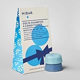 HiBAR Shampoo and Conditioner Bar Set, All Natural Hair Care, Plastic Free, Travel Size, Color Safe, Eco Friendly, Solid Sustainable Bars, Zero Waste (Holiday Sampler Set)