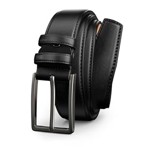 Mens Dress Belt,Mens Leather Belts for Jeans, Belt 1.38″ Width