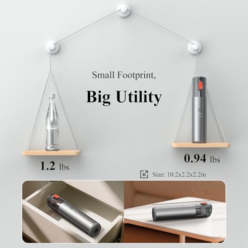 Minthouz Handheld Vacuum Cleaner Cordless, Rechargeable Car Vacuum Cleaner Cordless Powerful, Portable, Blow-And-Suction Combination, for Car, Office Desk, Keyboards - Image 6