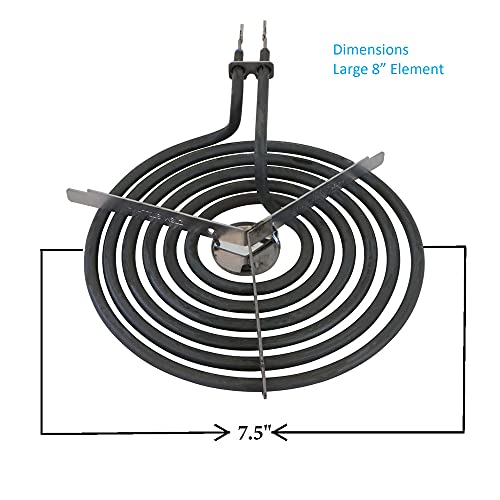 Kitchen Basics 101 Wb30M1 Wb30M2 Replacement Range Stove Top Surface Element Burner Kit For Ge And Hotpoint, 4 Pack Includes 2 Wb30M1 (6") And 2 Wb30M2 (8"), 2912, 340523, 243867, Wb30M0001 #TOP5