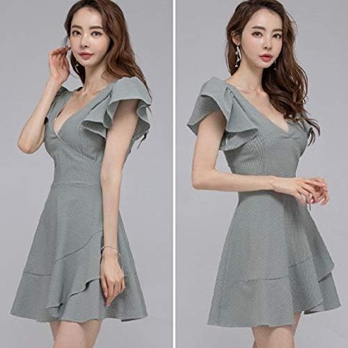 Amazon Co Jp アイラカリラ フレア ミニ ワンピース Vネック 半袖 カシュクール クラブ パーティー ドレス レディース 胸元 谷間 スリム ワンピ キャバ 嬢 キャバ嬢 キャバクラ 韓国 美脚 きれいめ スタイリッシュ フェミニン エレガント ハイウェスト ｖカット A